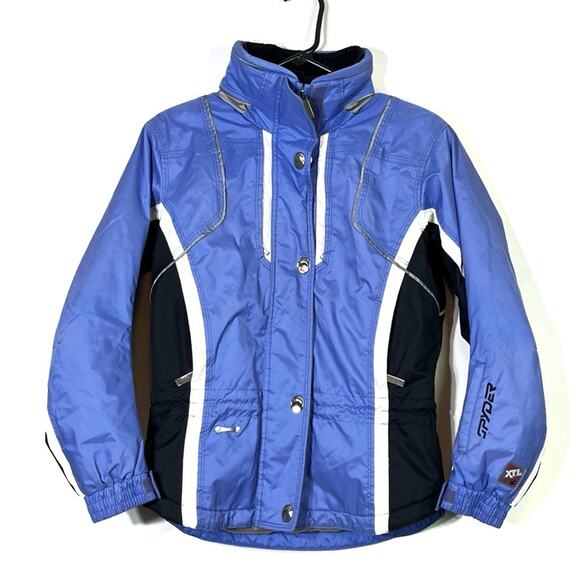 SPYDER Women's SKI Coat Blue XTL 8 THINSULATE Liteloft Insulation Size 4 EUC - Picture 1 of 11